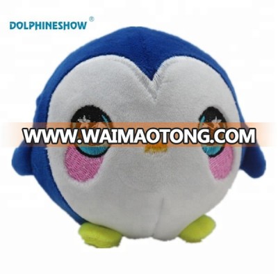 Hot sale Funny Blue Cartoon Baby Plush Animal Squishy Toy Soft Memory Cotton Ball Round Squishy Toys