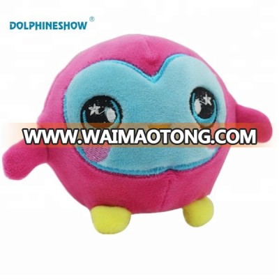 2018 Popular Round Cartoon Mini Baby Toys Soft Stuffed Animal Plush Memory Cotton Round Ball Toys