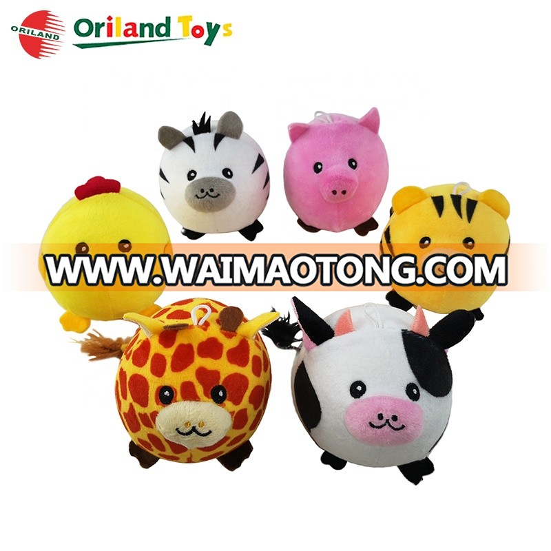 custom cute soft animals squishy plush stress ball toys squeeze slow rising slushie